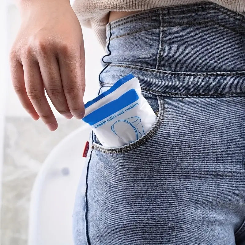 🌟 Lot de 10 Housses de Siège de Toilette Jetable – Voyagez en Toute Sécurité ! 🌟