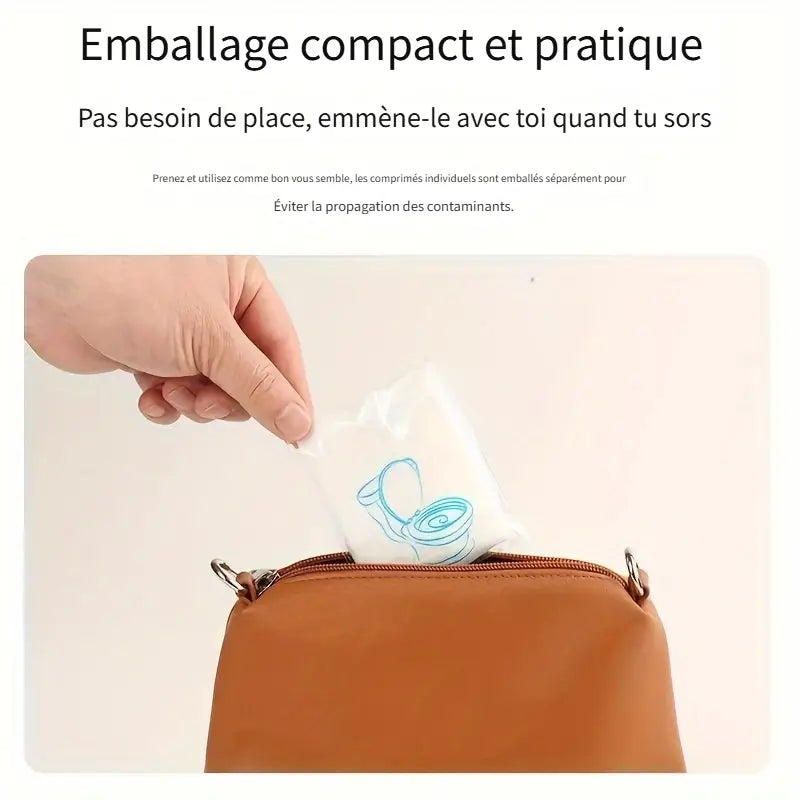 🌟 Lot de 10 Housses de Siège de Toilette Jetable – Voyagez en Toute Sécurité ! 🌟