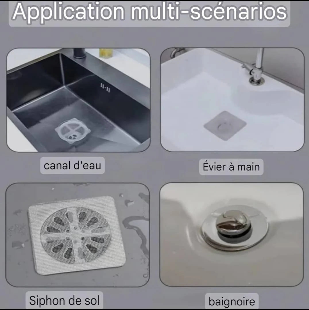 🚨 Lot de 10 Filtres Adhésifs – Fini les Bouchons & les Odeurs 🚨