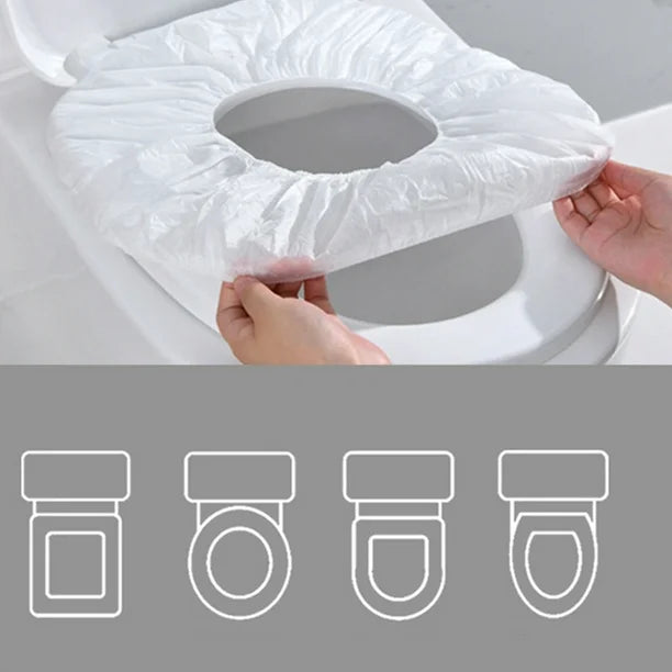 🌟 Lot de 10 Housses de Siège de Toilette Jetable – Voyagez en Toute Sécurité ! 🌟