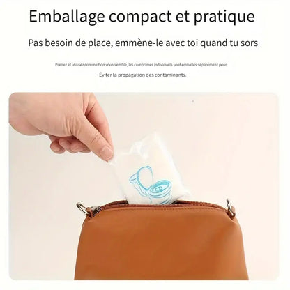 🌟 Lot de 10 Housses de Siège de Toilette Jetable – Voyagez en Toute Sécurité ! 🌟