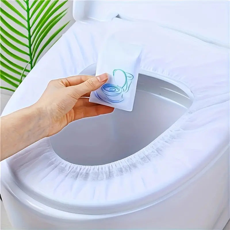 🌟 Lot de 10 Housses de Siège de Toilette Jetable – Voyagez en Toute Sécurité ! 🌟