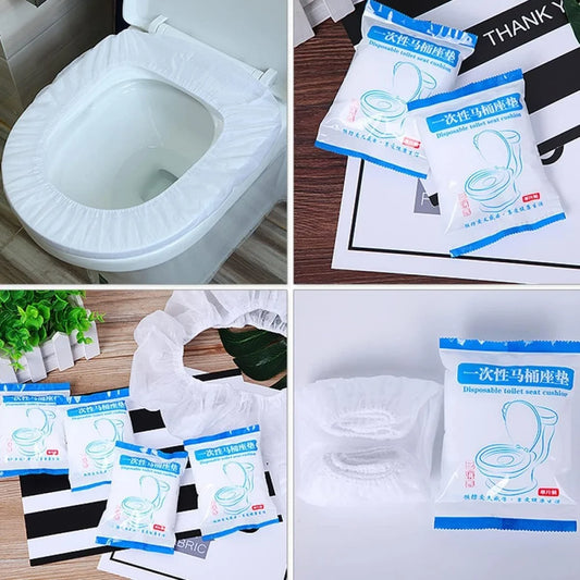 🌟 Lot de 10 Housses de Siège de Toilette Jetable – Voyagez en Toute Sécurité ! 🌟